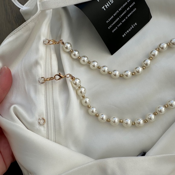 Retrofete White Strapless Maxi Dress - Picture 5 of 16